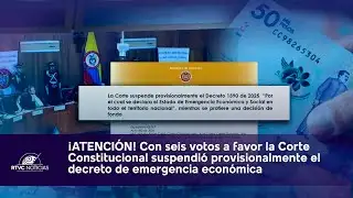 ATTENTION! CONSTITUTIONAL COURT PROVISIONALLY SUSPENDS ECONOMIC EMERGENCY DECREE