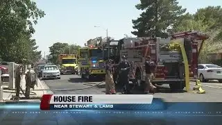 Attic fire displaces four