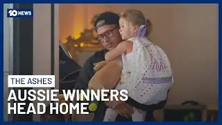 Aussie Cricketers Head Home After Ashes Victory | 10 News