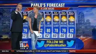 Australian Pop Singer Cody Simpson Does Weather for FOX LA