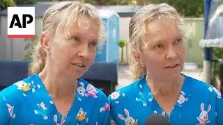 Australian twins speak in unison during interview about alleged crime