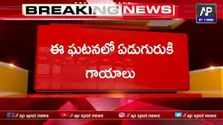 Auto Accident//ఆటో , పాల‌వ్యాన్ ఢీ : ఏడుగురుకి తీవ్ర గాయాలు//ap spot news