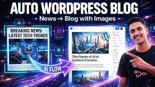 Auto Publish WordPress Blogs with Images using n8n | News to Blog Automation