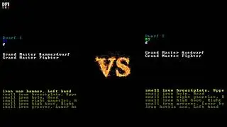 Axedwarf vs Hammerdwarf - Dwarf Fortress Arena