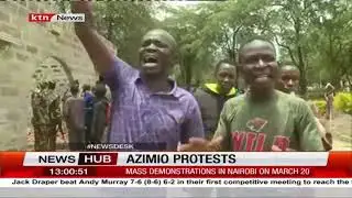 Azimio supporters engage in mock protest ahead of Monday demonstration