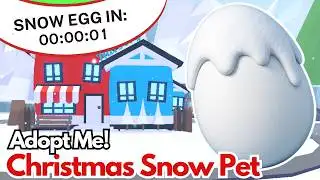 😱Aztec Egg LEAVING SOON!?⚠️Adopt Me CHRISTMAS SNOW EGG Release Update!?