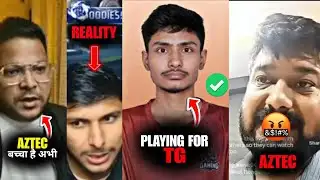 Aztec Playing For TG Confirm ✅🤯 Ungraduate gamer Angry On live 🤬 Nonstop Gaming Reply Aztec Matter 💥