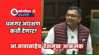 धनगर आरक्षण कधी देणार? #babasahebdeshmukh #dhangar #reservation #sangola #sangolalive 