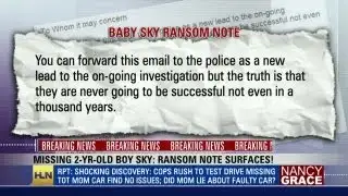 Baby Sky Missing, Ransom Note Surfaces
