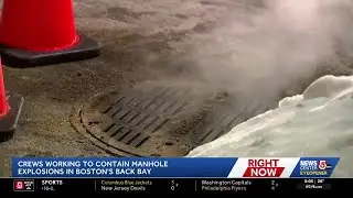 Back Bay buildings evacuated, streets closed after multiple manhole fires