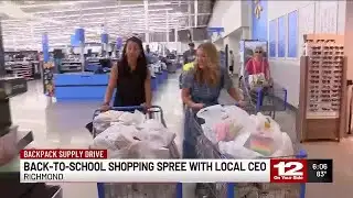 Back-to-school shopping spree with local CEO