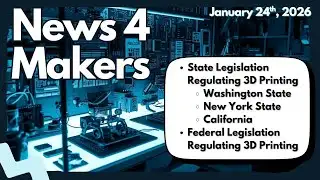 Background checks for 3D printers??!  News 4 Makers January 24th, 2026