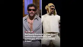 Bad Bunny fires back at Super Bowl halftime show backlash in ‘SNL’ monologue