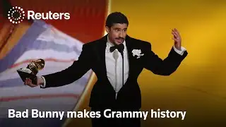 Bad Bunny makes Grammy history with Spanish album win
