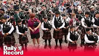Bagpipers claim world record with AC/DC