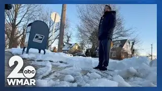 Baltimore County neighbors say snow cleanup is falling short