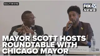 Baltimore Mayor Brandon Scott Hosts Public Safety Roundtable with Chicago Mayor Brandon Johnson