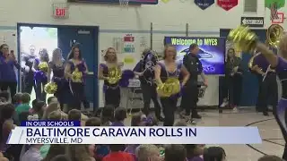 Baltimore Ravens caravan surprises Frederick County school