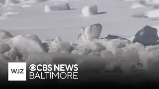 Baltimore struggling to clear old, icy snow from streets, sidewalks