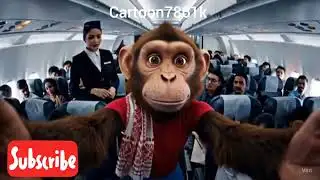 Bandar ka Pehli Flight- Bandar Funny Vlog Viral Monkey Vlogs | Bablu monkey Vlogs Mankey 🤣 😆 