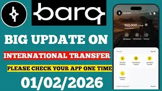 Barq App Big Update 2026 | International Transfer Update | Check Your App Now/Barq App 2026