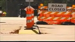 Barriers installed for railroad quiet zone