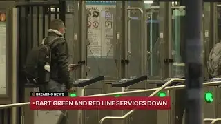 BART Green and Red line service down