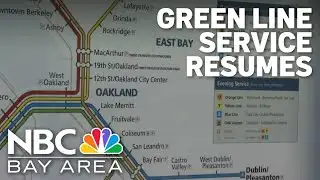 BART Green Line service resumes after dayslong disruption