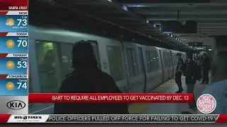 BART to require all employees get vaccinated against COVID-19 by Dec. 13