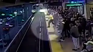 BART worker saves man from train