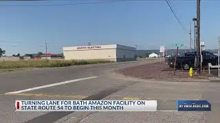 Bath Amazon facility turning lane construction to begin in August