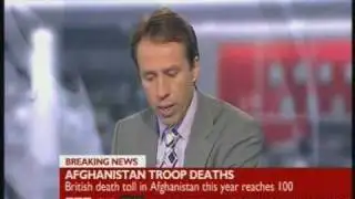 BBC NEWS 24 Newsreader Ben Brown Oops!