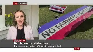 BBC upset reporting on Dutch Farmers election success against WEF Mark Rutte (16Mar23)