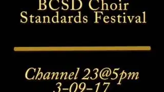 BCSD Choir Standards Festival NEWS COVERAGE