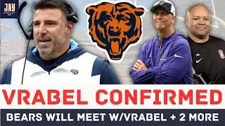 Bears CONFIRMED Interview w/Mike Vrabel + Top Offensive Minds Todd Monken & David Shaw. Bears News