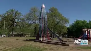 Beloved Durant Rocket Park slide staying after all