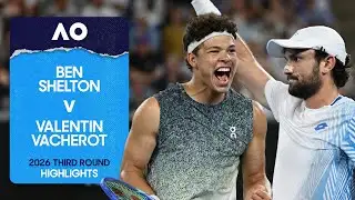 Ben Shelton v Valentin Vacherot Highlights | Australian Open 2026 Third Round