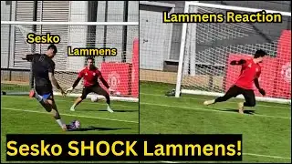 Benjamin Sesko ROCKET SHOT Destroy Senne Lammens in Final Training ahead of Brentford match