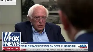 Bernie Sanders tries to leave interview after refusing to answer AOC question