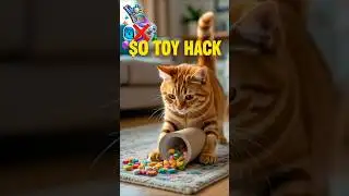🧶 Best DIY Cat Toy For $0! (Stop Wasting Money) 😻💸 #CatHacks