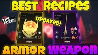 BEST Weapon & Armor Recipes in Roblox The Forge (UPDATED!)