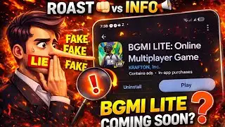 BGMI LITE COMING SOON 😱 FULLY ROAST VIDEO 😅 #pubglite #pubgmobile #bgmi #update #0.20.0