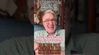 BIDEN 50 TRUMP 50 / RNC THREATENS NBC OVER RONNA Fri.Countdown Podcast: https://tinyurl.com/32r93dpt