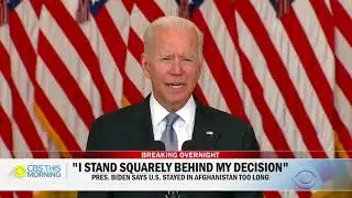 Biden defends Afghanistan exit of U S  forces in defiant address