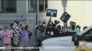 Biden Supporters Celebrate Victory
