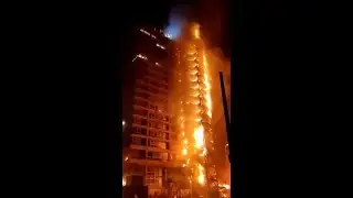 Big building burned down |  Fire in Chile