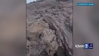 Big Island officials urge caution on cracking lava lands