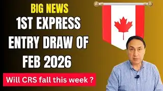 Big News: 1st Express Entry Draw of Feb 2026 | Will CRS fall this week?