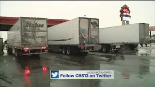 Big Rig Drivers Warn Of Slick Road Dangers