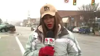 Big Snowflakes Falling in Fairfield County